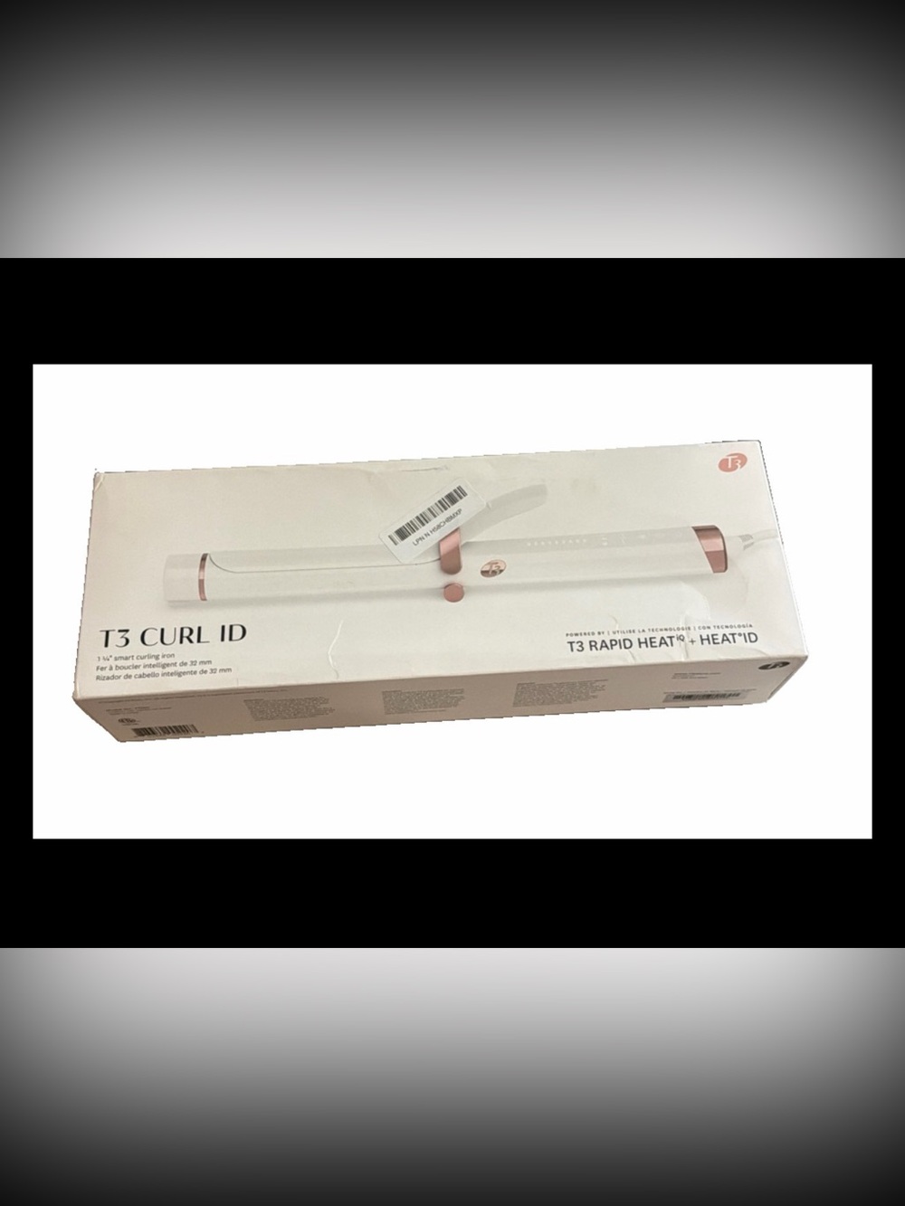 T3 Curl ID 1.25" Smart Curling Iron With Touch Interface - White (77550)
